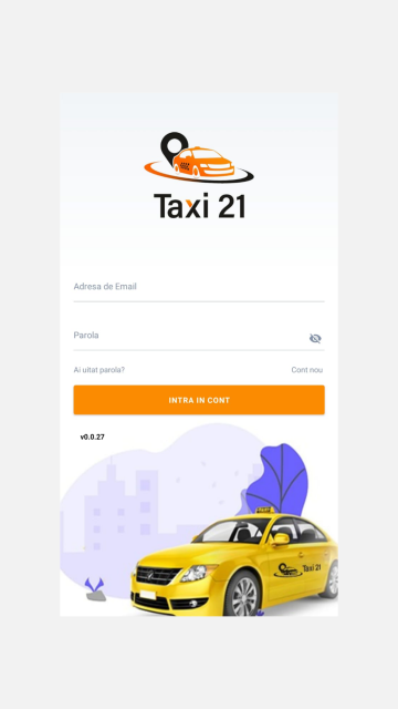 Taxi 21 - Aplicatie mobile Android si iOS pentru comenzi taxi